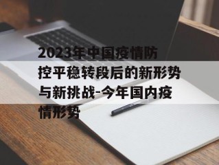2023年中国疫情防控平稳转段后的新形势与新挑战-今年国内疫情形势
