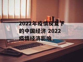 2022年疫情反复下的中国经济 2022疫情经济影响