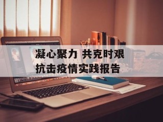 凝心聚力 共克时艰 抗击疫情实践报告