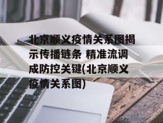 北京顺义疫情关系图揭示传播链条 精准流调成防控关键(北京顺义疫情关系图)